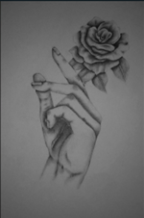 Hand & Rose